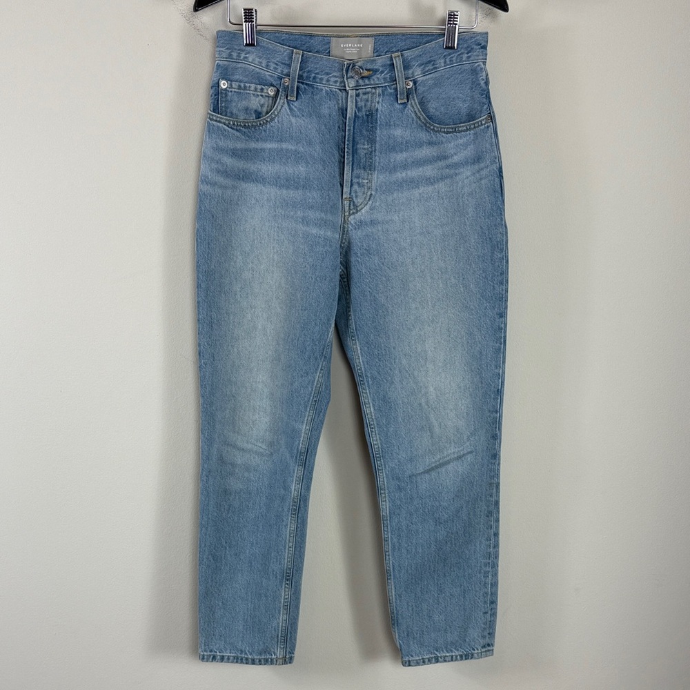 Everlane The 90’s Cheeky Jeans Organic Cotton Light Blue Size 27 Ankle